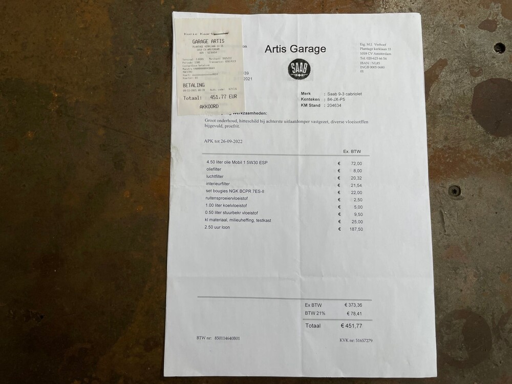 Saab 9-3 Cabriolet 2.0t S 150pk 2001, 84-JXP-5