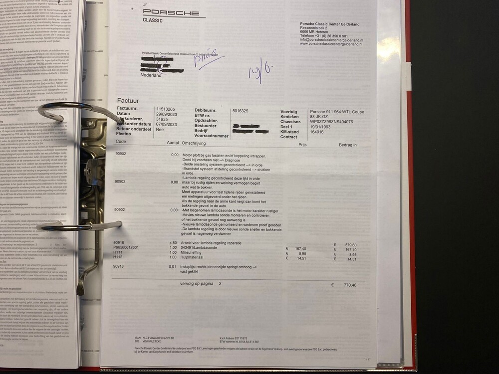 Porsche 911 964 WTL Carrera 4 Coupé 3.6 250PS 1993, 88-JK-GZ