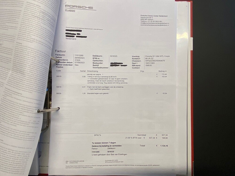 Porsche 911 964 WTL Carrera 4 Coupé 3.6 250PS 1993, 88-JK-GZ