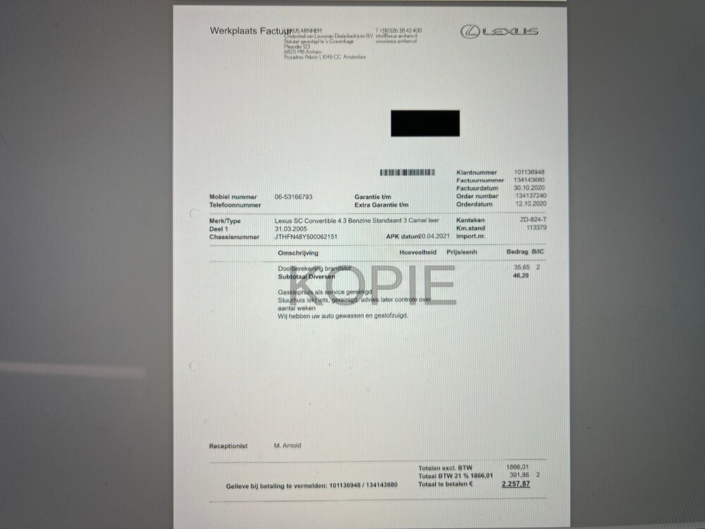 Lexus SC 430 286PS 2005 Cabriolet, ZD-824-T -Youngtimer-