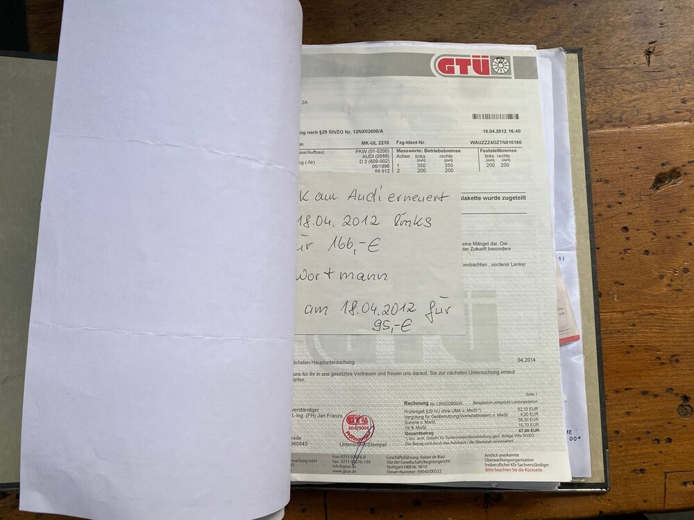 Audi A8 3.7 V8 Quattro 230PS 1996, S-080-ZJ -Youngtimer-