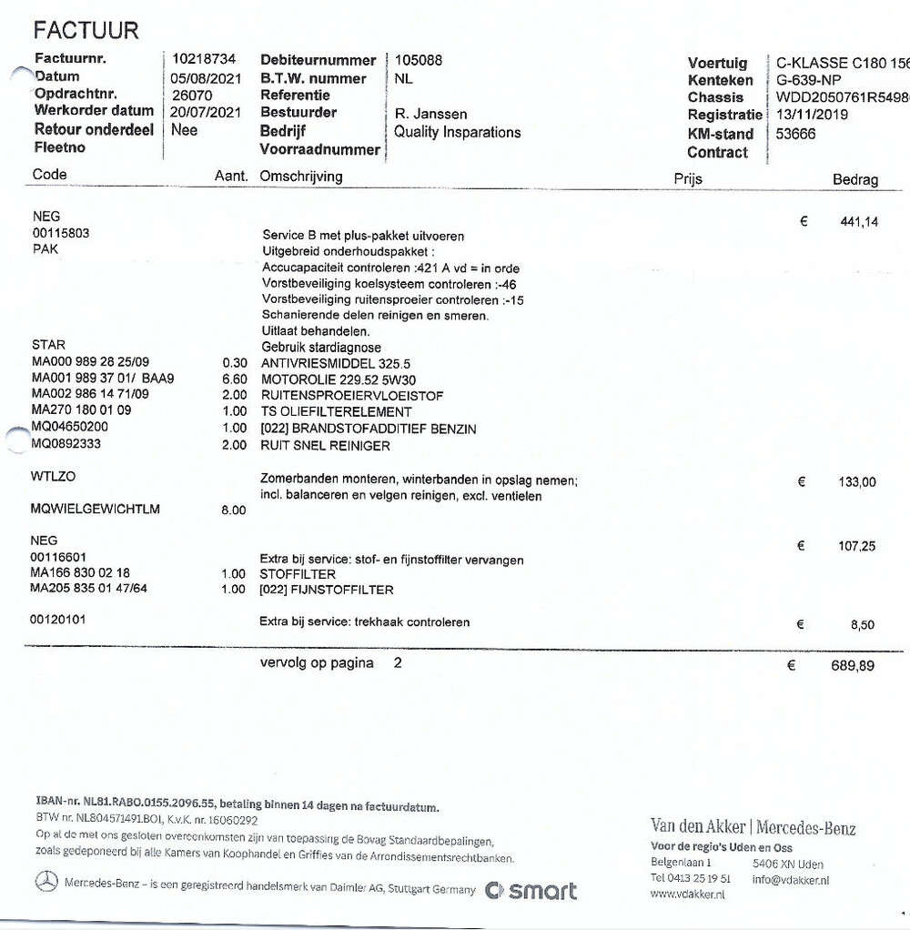 Mercedes-Benz C180 AMG -MY 2020- 156pk C-klasse -Orig NL-, G-639-NP