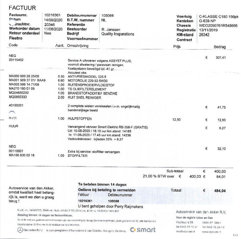 Mercedes-Benz C180 AMG -MY 2020- 156pk C-klasse -Orig NL-, G-639-NP