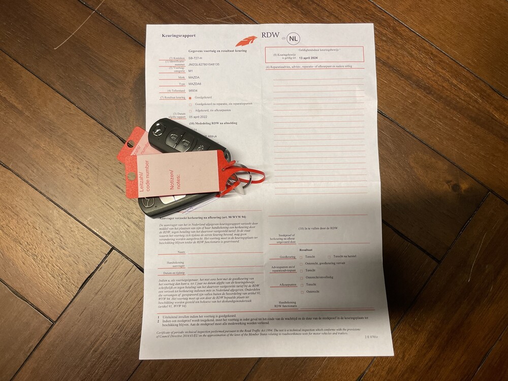 Mazda 6 2.0 SkyActiv-G 165 165PS 2019 -Orig. NL-, SB-727-H