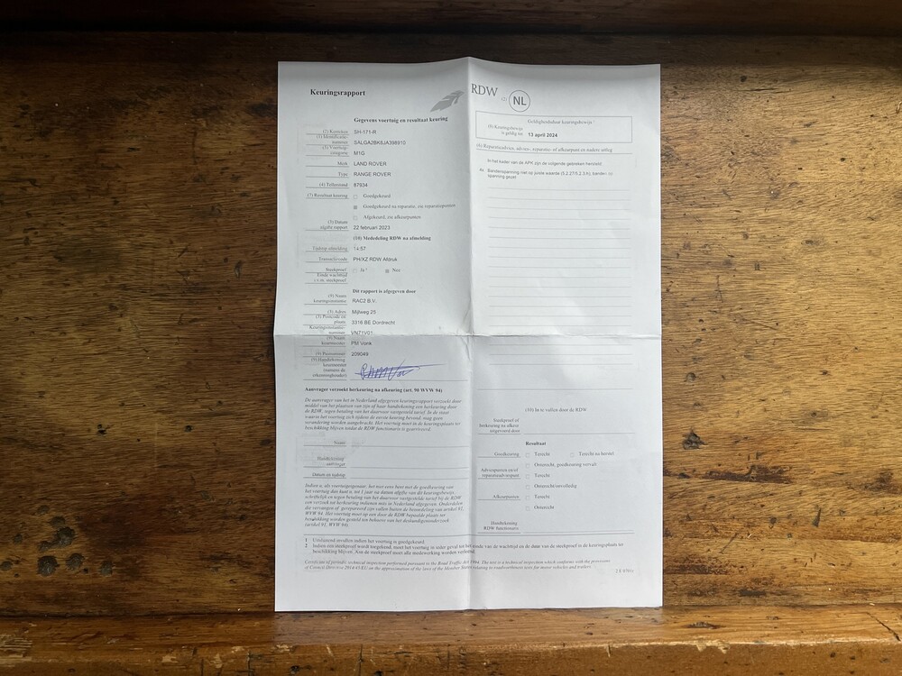 Land Rover Range Rover 3.0 TDV6 Autobiografie -FACELIFT 258PS 2018 -Orig. NL-, SH-171-R