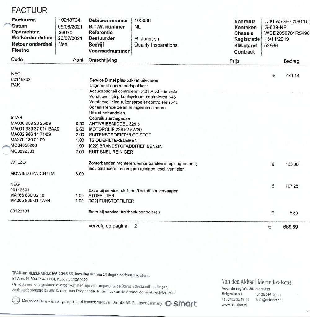 Mercedes-Benz C180 AMG -MY 2020- 156hp C-class -Orig NL-, G-639-NP