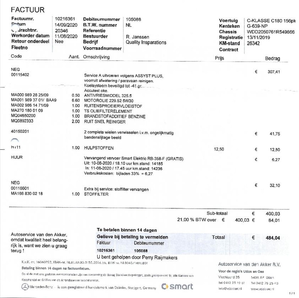 Mercedes-Benz C180 AMG -MY 2020- 156hp C-class -Orig NL-, G-639-NP