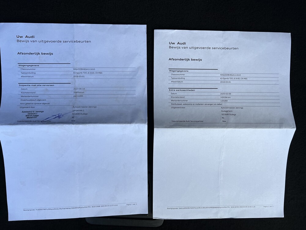 Audi A3 Sportback 1.6 TDI Ambition Pro Line 110PS 2016 -zumf. NL-, JF-442-F