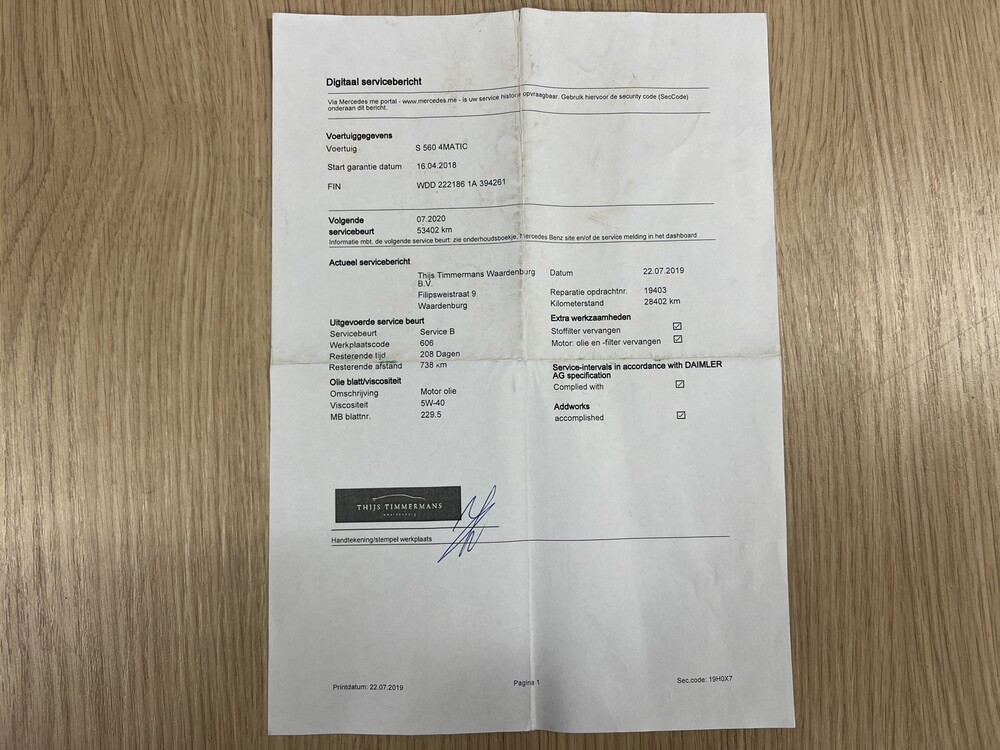 Mercedes-Benz S560 AMG 470PS V8 S-Klasse LANG Premium Plus FACELIFT, XN-321-R