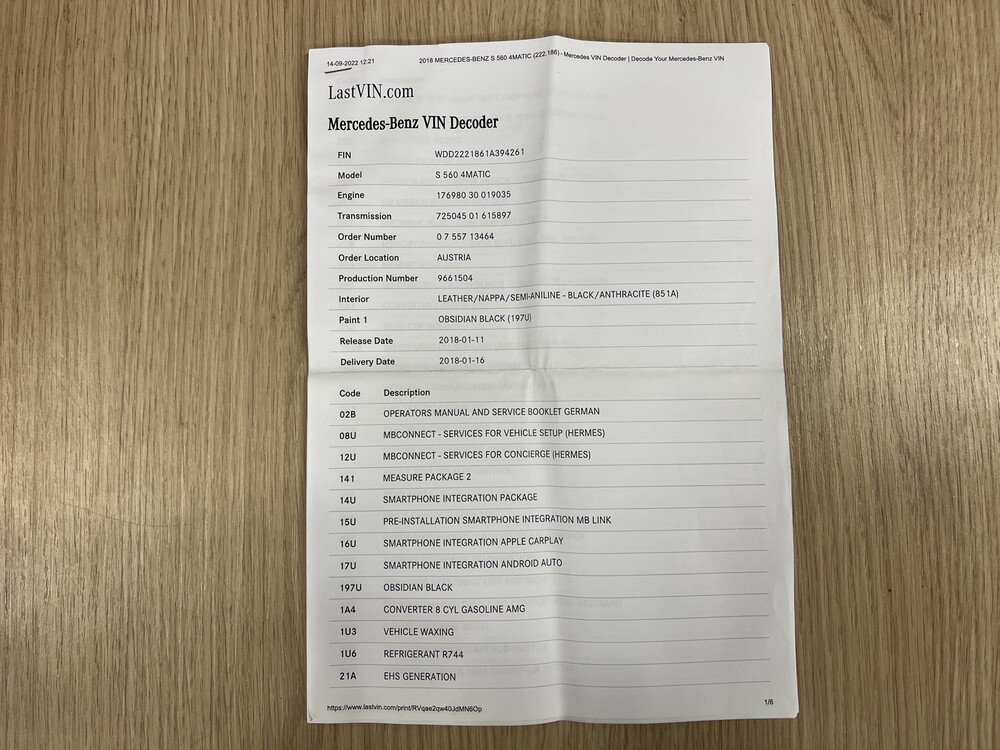 Mercedes-Benz S560 AMG 4matic 470pk V8 S-Klasse LANG Premium Plus FACELIFT, XN-321-R