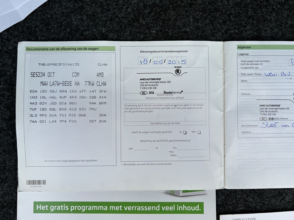 Skoda Octavia Combi 1.6 TDI Greentech Ambition Businessline 105PS 2015 -Orig. DE-, 6-ZHS-77