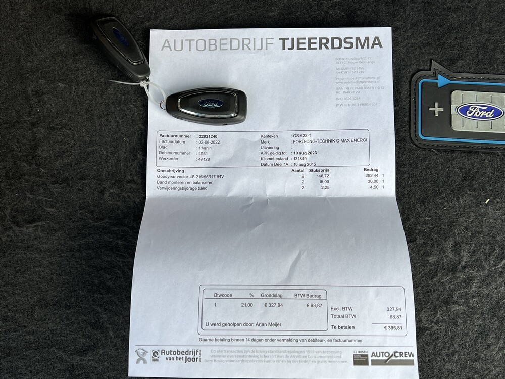 Ford C-Max 2.0 Plug-in Hybrid Titanium Plus 185hp 2015 -Orig. NL- , GS-622-T