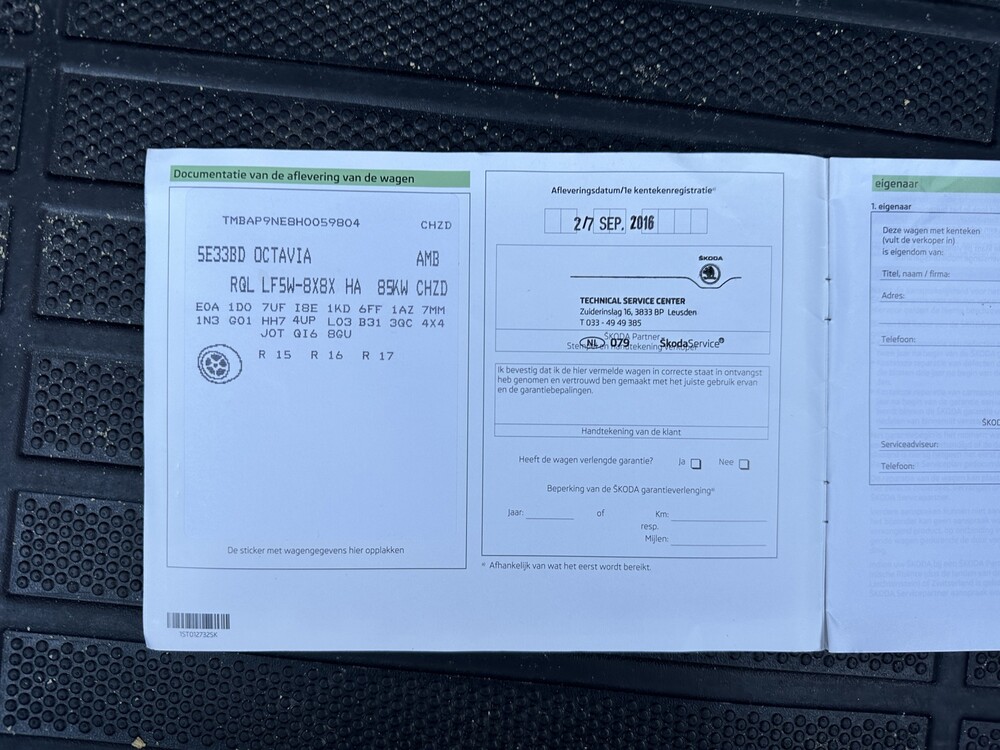 Skoda Octavia 1.0 TSI Greentech Ambition Business 116PS 2016 -Orig. NL-, KJ-172-H