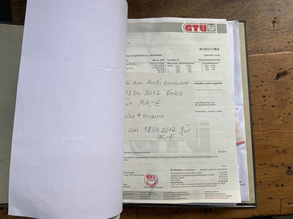 Audi A8 3.7 V8 Quattro 230PS 1996, S-080-ZJ -Youngtimer-