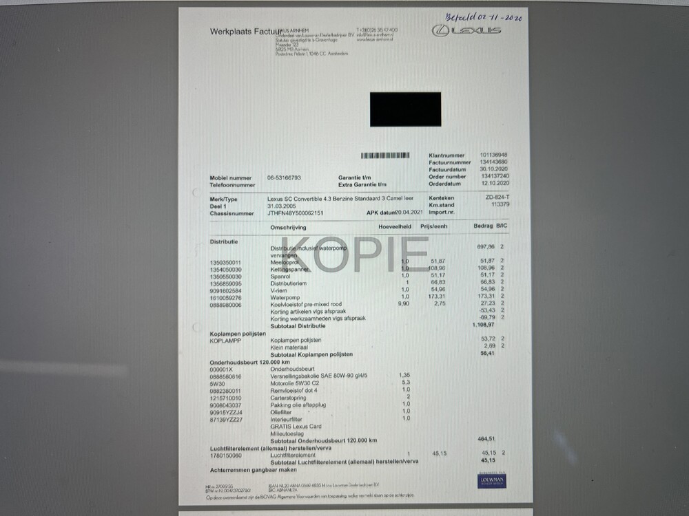 Lexus SC 430 286PS 2005 Cabriolet, ZD-824-T -Youngtimer-