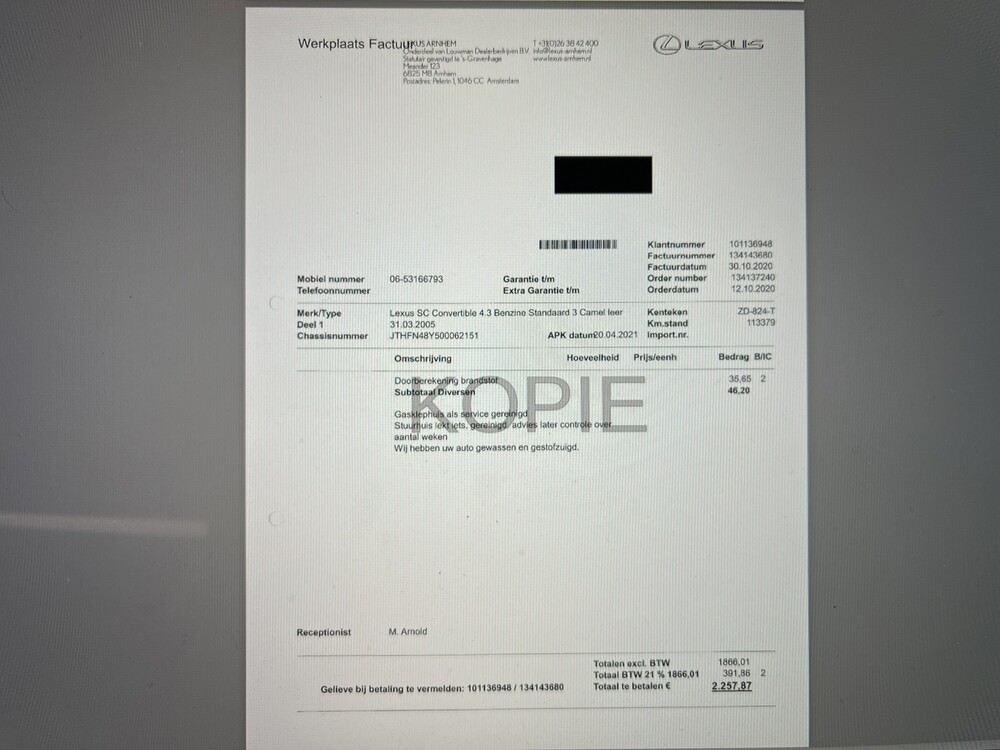 Lexus SC 430 286PS 2005 Cabriolet, ZD-824-T -Youngtimer-