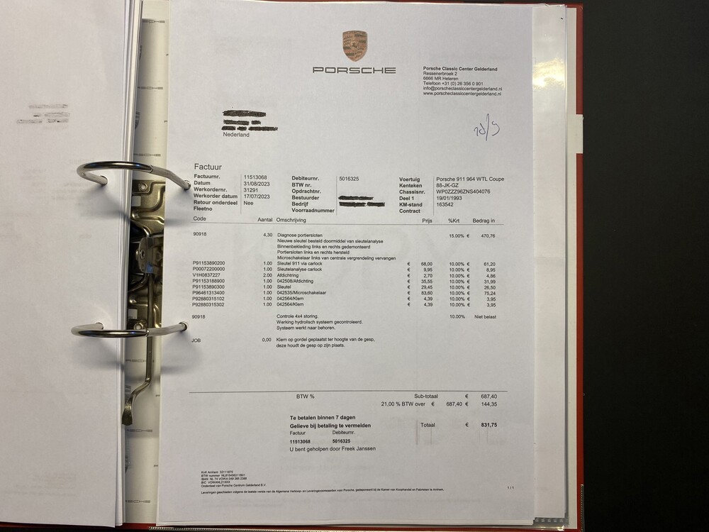 Porsche 911 964 WTL Carrera 4 Coupé 3.6 250PS 1993, 88-JK-GZ