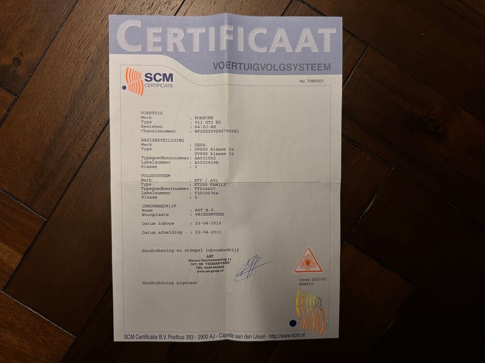 Porsche 911 GT3 RS 997 3.6 415pk -Handgeschakeld- 2008 Sport-Chrono, 64-ZJ-BH -Youngtimer-