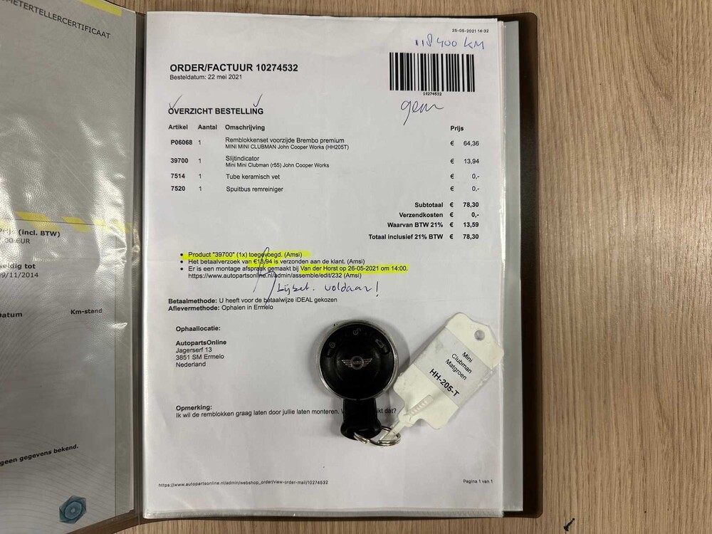 Mini Clubman John Cooper Works 1.6 211PS 2010, HH-205-T