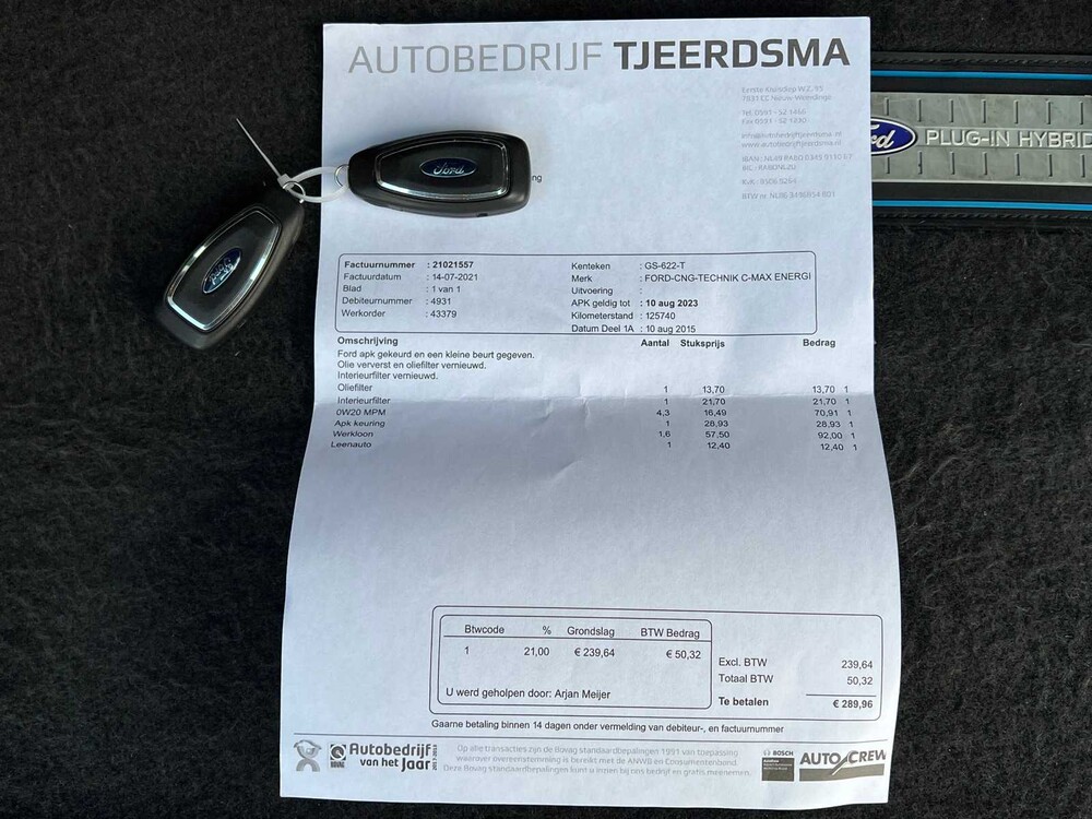 Ford C-Max 2.0 Plug-in Hybrid Titanium Plus 185PS 2015 -Orig. NL- , GS-622-T
