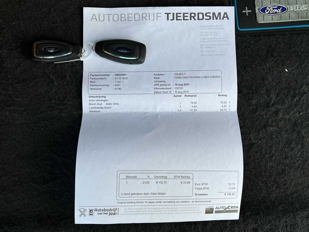 Ford C-Max 2.0 Plug-in Hybrid Titanium Plus 185PS 2015 -Orig. NL- , GS-622-T