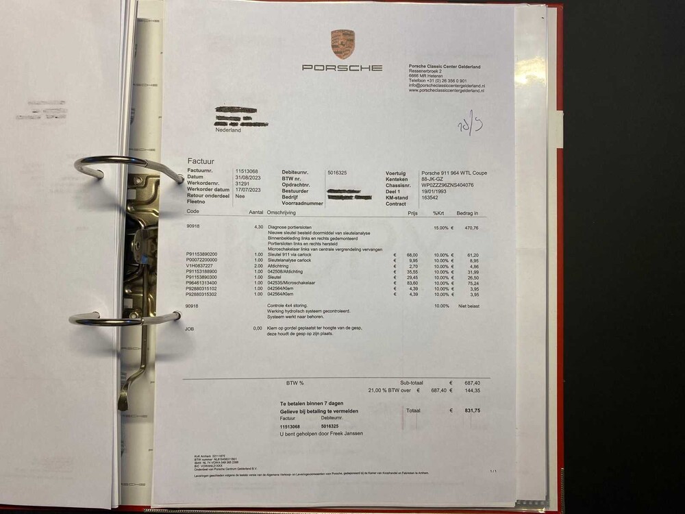 Porsche 911 964 WTL Carrera 4 Coupé 3.6 250PS 1993, 88-JK-GZ