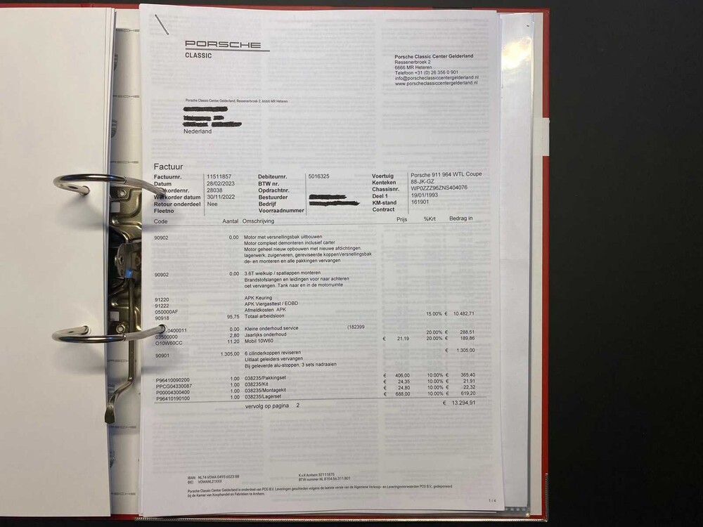 Porsche 911 964 WTL Carrera 4 Coupé 3.6 250PS 1993, 88-JK-GZ