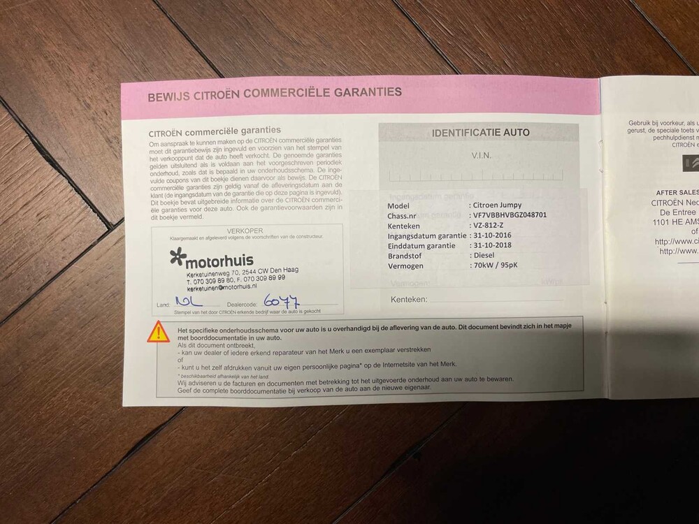 Citroen Jumpy 1.6 BlueHDI 95 Comfort M 95PS -Orig. NL- 2016, VZ-812-Z
