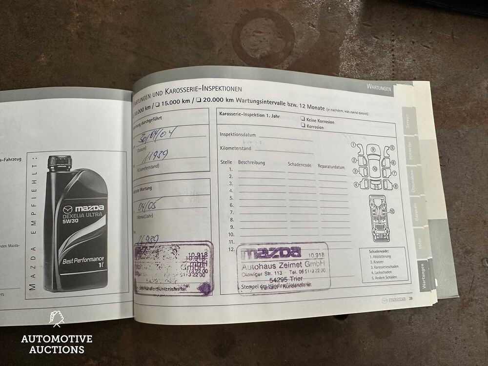 Mazda MX-5 Cabriolet NBFL 111PS 2003