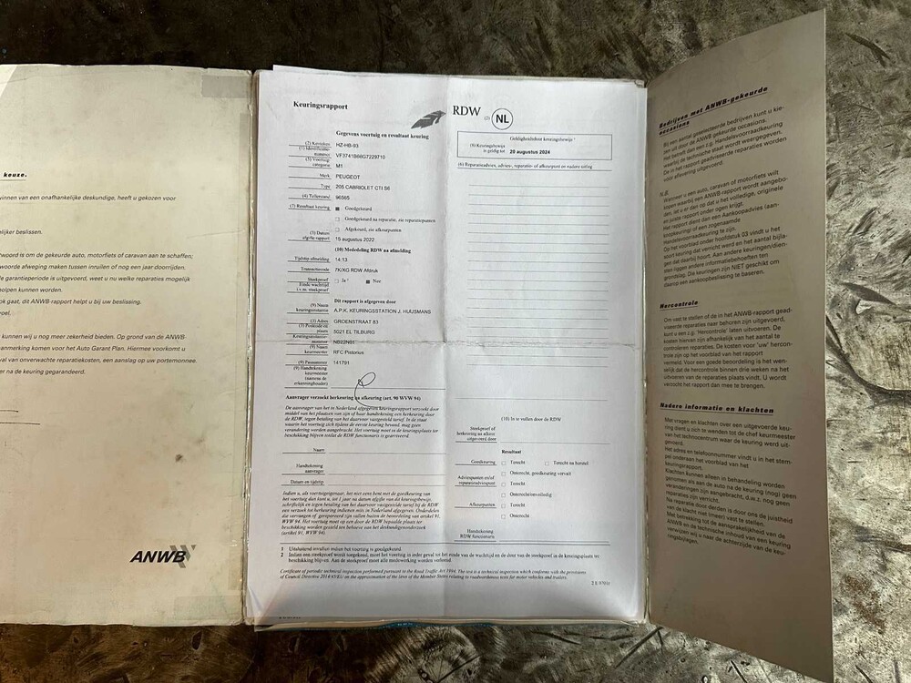 Peugeot 205 1.6 CTI Cabriolet 103PS 1986, HZ-HB-93