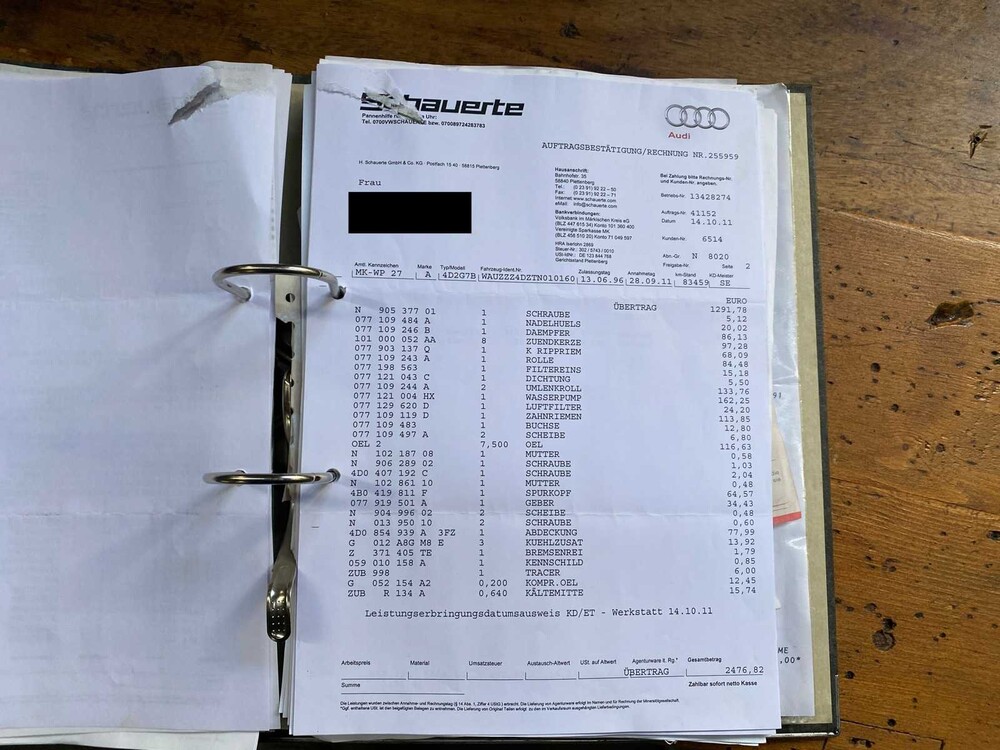 Audi A8 3.7 V8 Quattro 230hp 1996, S-080-ZJ -Youngtimer-