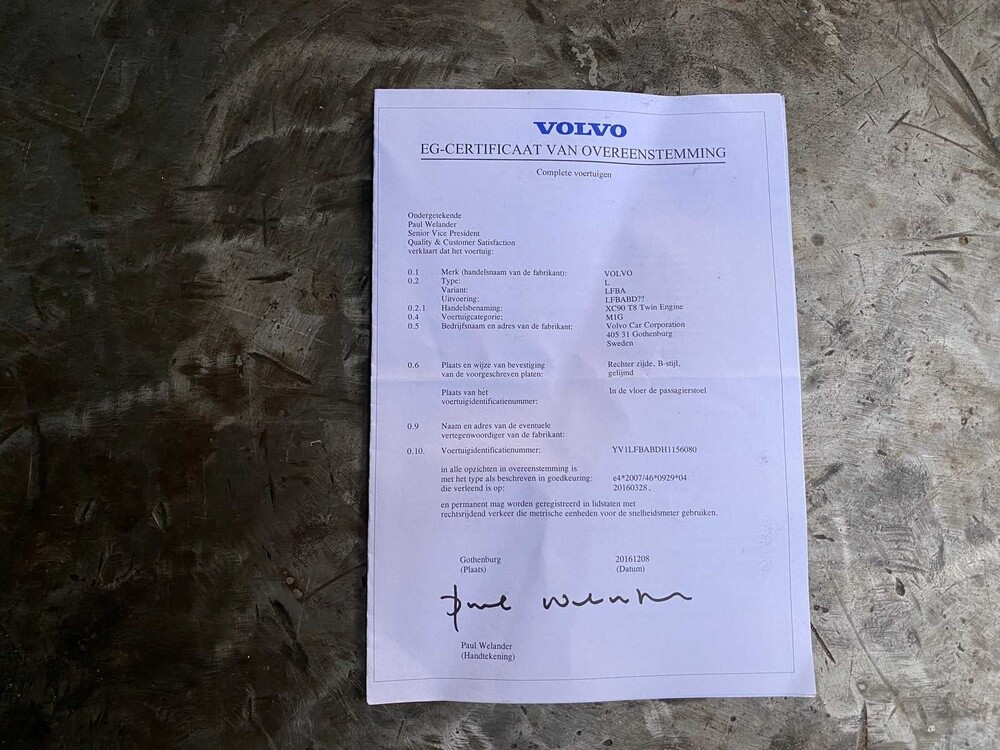 Volvo XC90 2.0 T8 TE AWD R-Design 320hp 2016 ORIG-NL, KZ-966-G