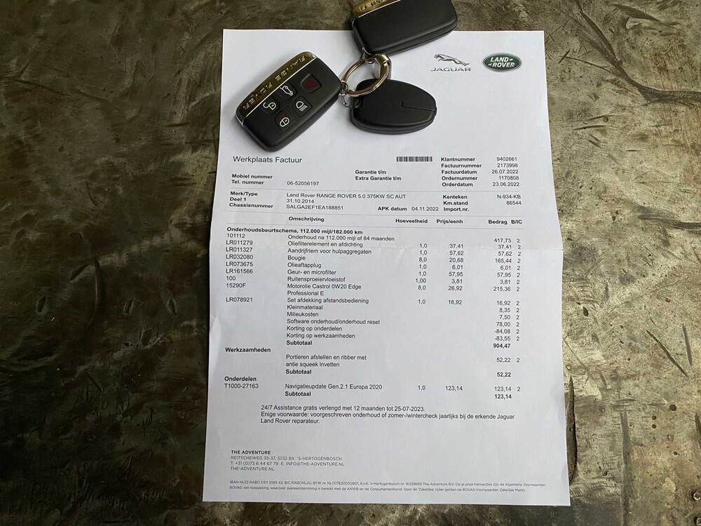 Land Rover Range Rover 5.0 V8 KOMPRESSOR Autobiografie 510PS 2014, N-934-KB