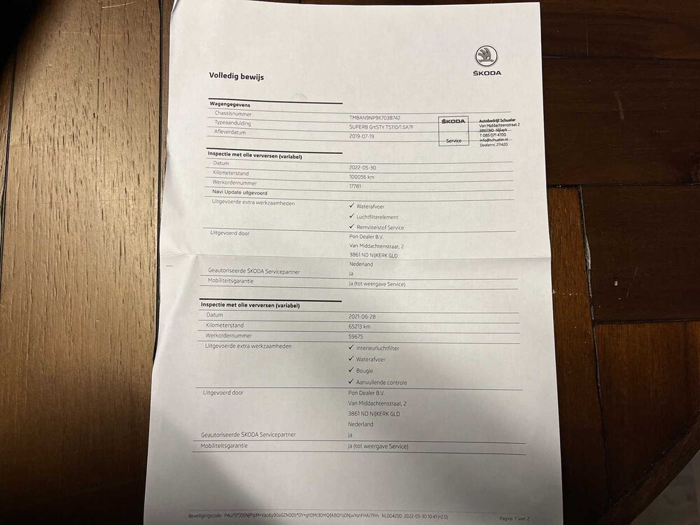 Skoda Superb 1.5 TSI ACT Style Business 150hp 2019 -Orig. NL-, ZR-758-S