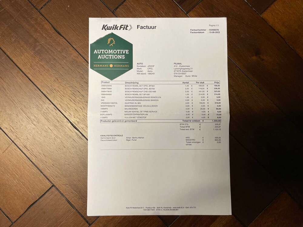 Opel Astra 1.6 Edition 116HP 2011, JZ-203-F