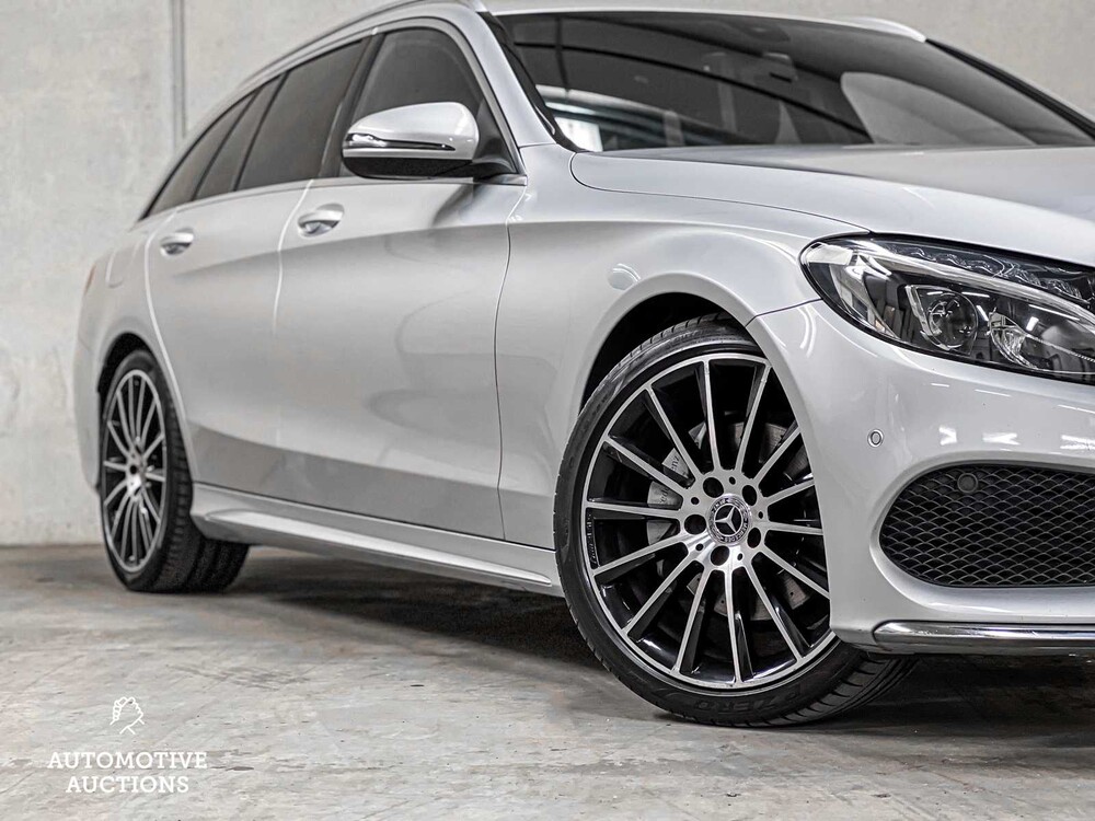 Mercedes-Benz C180 AMG Sport Edition 9G-Tronic 156pk 2018 C-klasse Estate ORIG-NL, TN-117-R