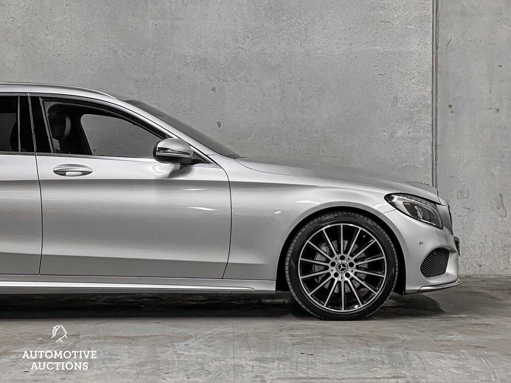 Mercedes-Benz C180 AMG Sport Edition 9G-Tronic 156pk 2018 C-klasse Estate ORIG-NL, TN-117-R