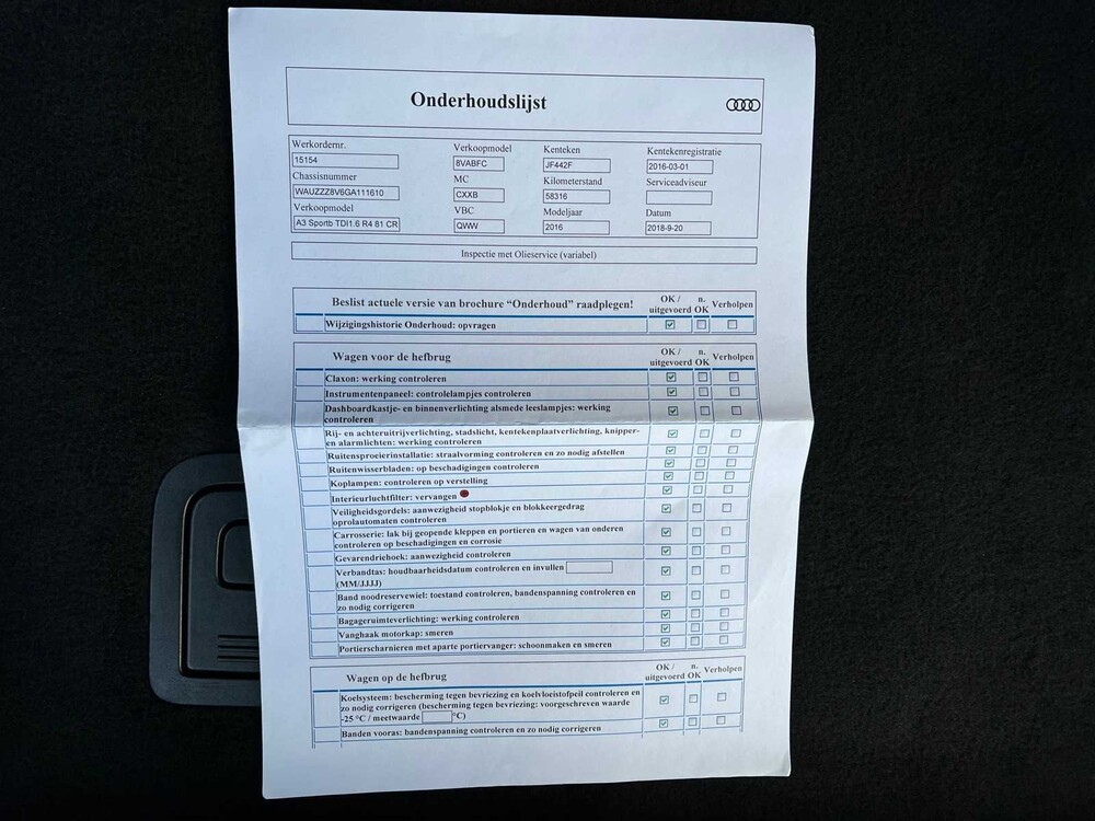 Audi A3 Sportback 1.6 TDI Ambition Pro Line 110pk 2016 -Orig. NL-, JF-442-F