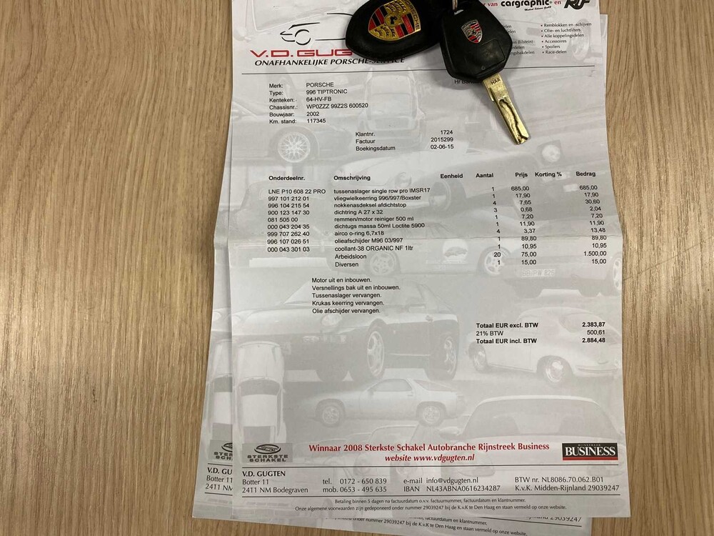 Porsche 911 Carrera 4 996 3.6 Coupé 320PS -Orig. NL- 2002, 64-HV-FB