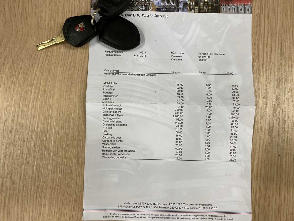 Porsche 911 Carrera 4 996 3.6 Coupé 320PS -Orig. NL- 2002, 64-HV-FB