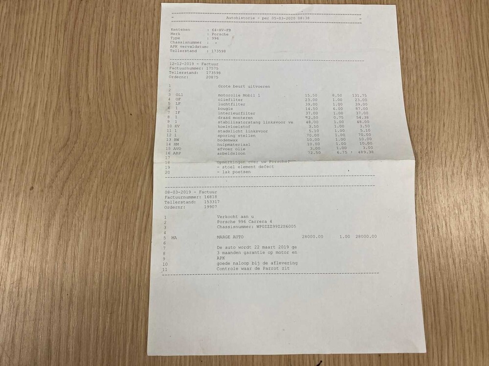 Porsche 911 Carrera 4 996 3.6 Coupé 320PS -Orig. NL- 2002, 64-HV-FB