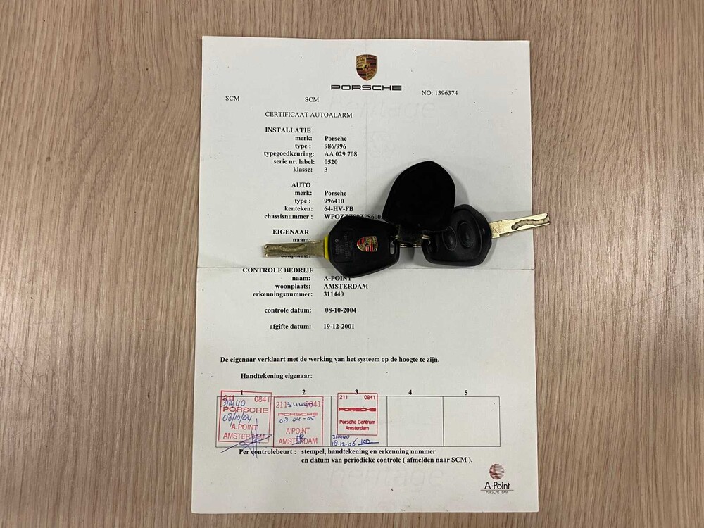 Porsche 911 Carrera 4 996 3.6 Coupé 320PS -Orig. NL- 2002, 64-HV-FB