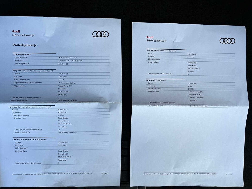 Audi A3 Sportback 1.6 TDI Ambition Pro Line 110pk 2016 -Orig. NL-, JF-442-F