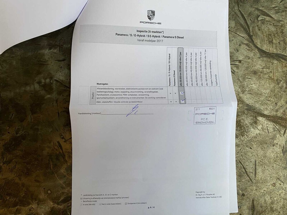 Porsche Panamera 4 E-Hybrid 2.9 V8 462pk Sport-Chrono 2018, L-650-GT