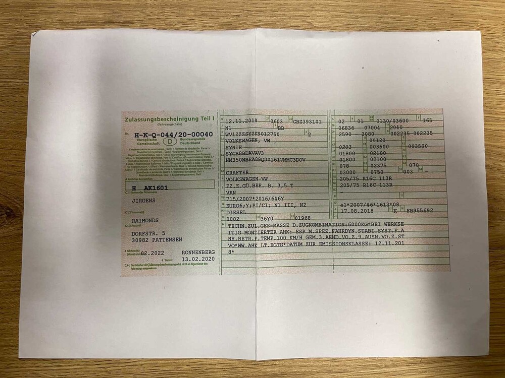 Volkswagen Crafter L4H3 35 2.0 TDI 177hp 2018, VLS-31-H