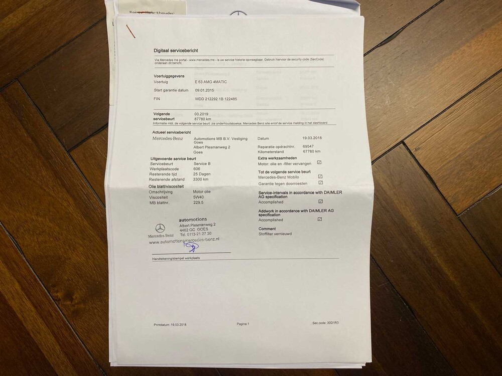 Mercedes-Benz E63 Estate AMG 5.5 V8 4Matic E-Klasse 557pk 2015 ORIG-NL, 2-ZFK-64