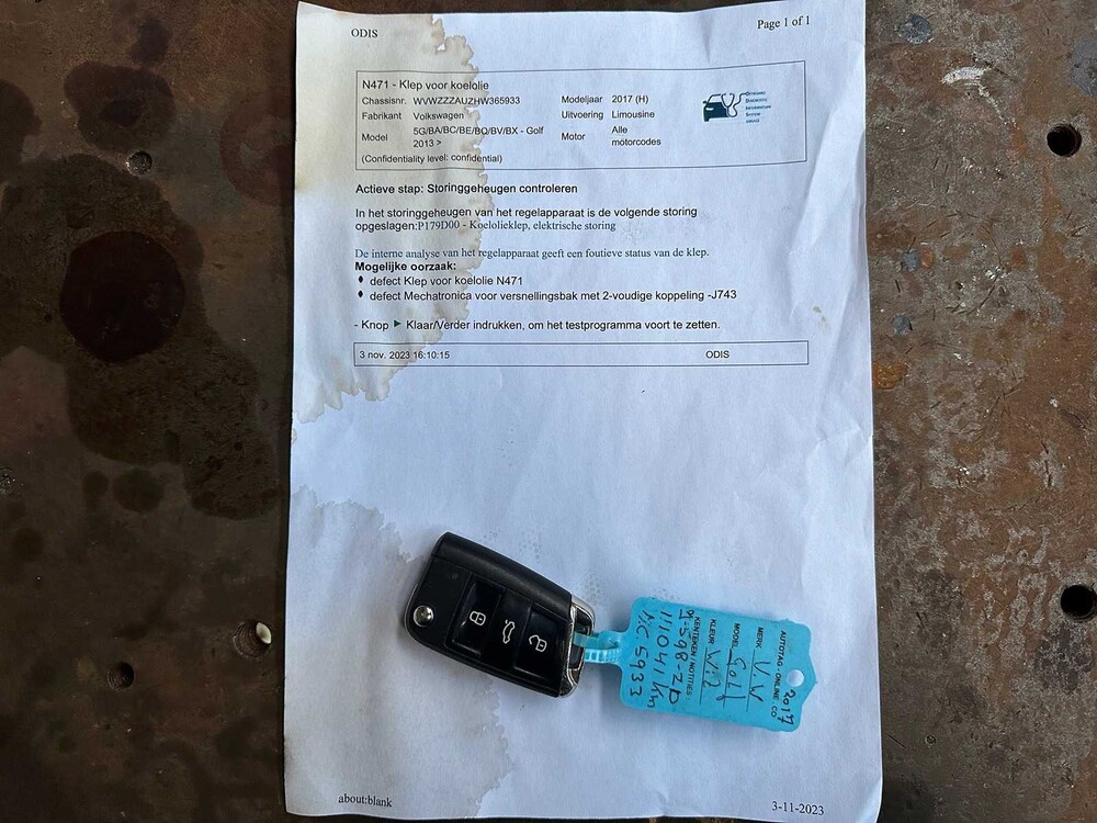 Volkswagen Golf 2.0 TDI GTD 184hp 2017, J-598-ZD