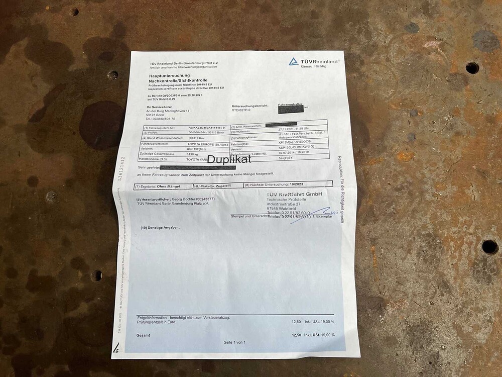 Toyota Yaris 1.0 VVT-i Trend 69hp 2014, X-605-GJ