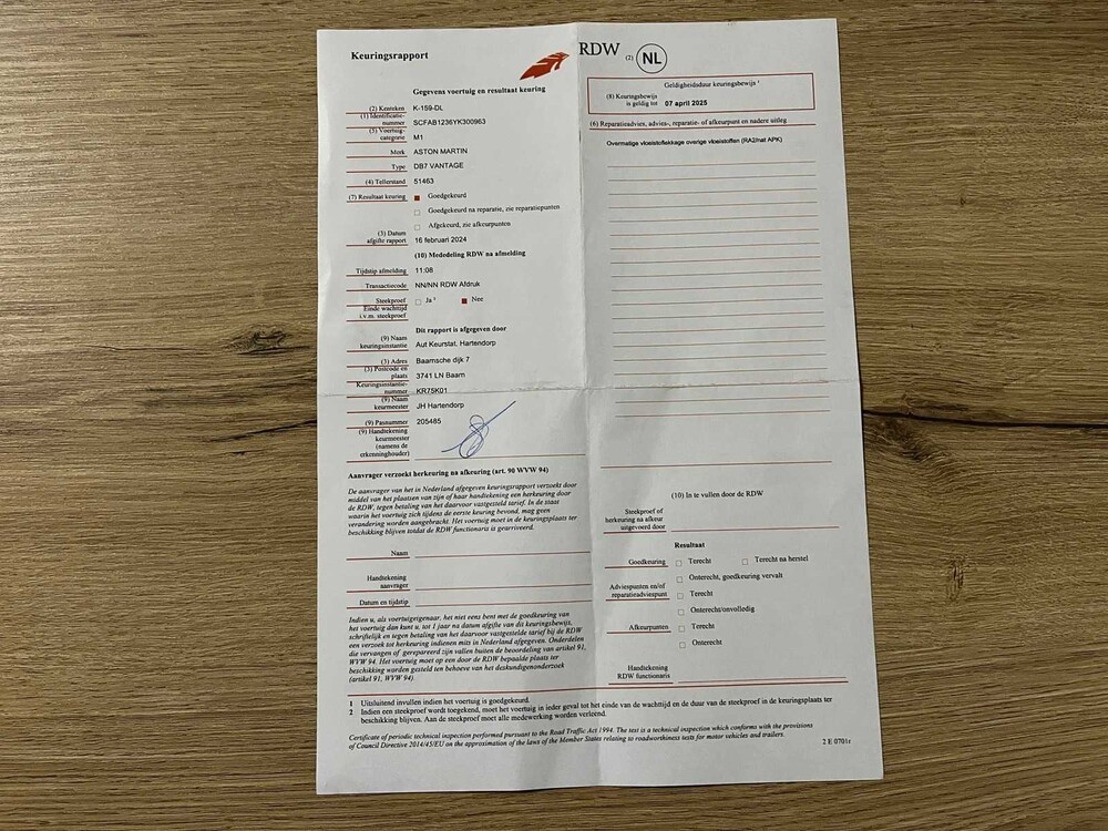 Aston Martin DB7 5.9 V12 Vantage -MANUAL- 420PK 2000, K-159-DL