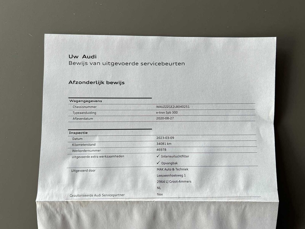 Audi E-Tron Sportback 55 S-Line Quattro Business Edition 408pk 2020, J-840-RD